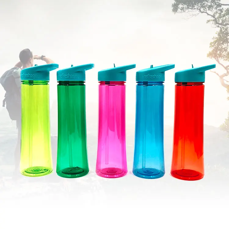 Real Water Bottles Gym jug bpa free custom logo Plastic Motivational  water bottles