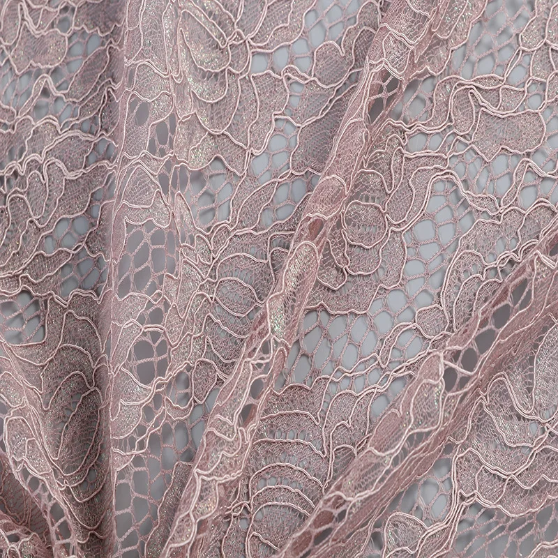 Embracing green living, 2024 Spring High-End Lace Fabric crafted from eco-friendly materials showcasing natural beauty