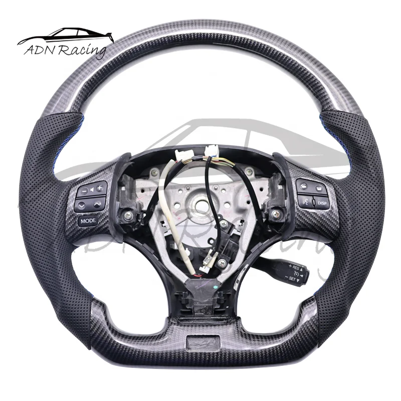 Real Carbon Fiber Racing Car Steering Wheel For LEXUS IS250 IS350 IS300 ISF RCF ES