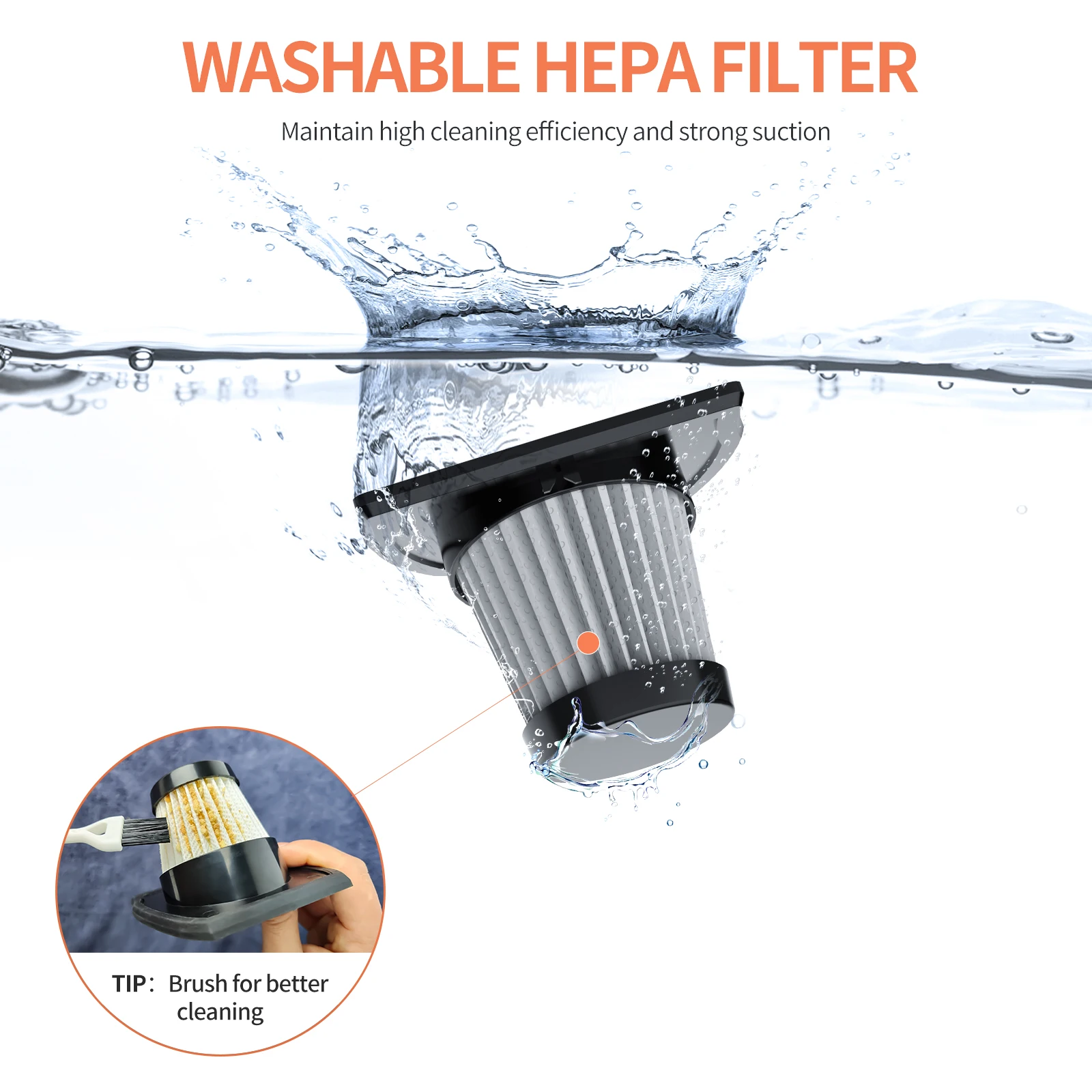 Wholesale car vacuum portable cleaner High Power Handheld wireless dry and wet car vacuum cleaner