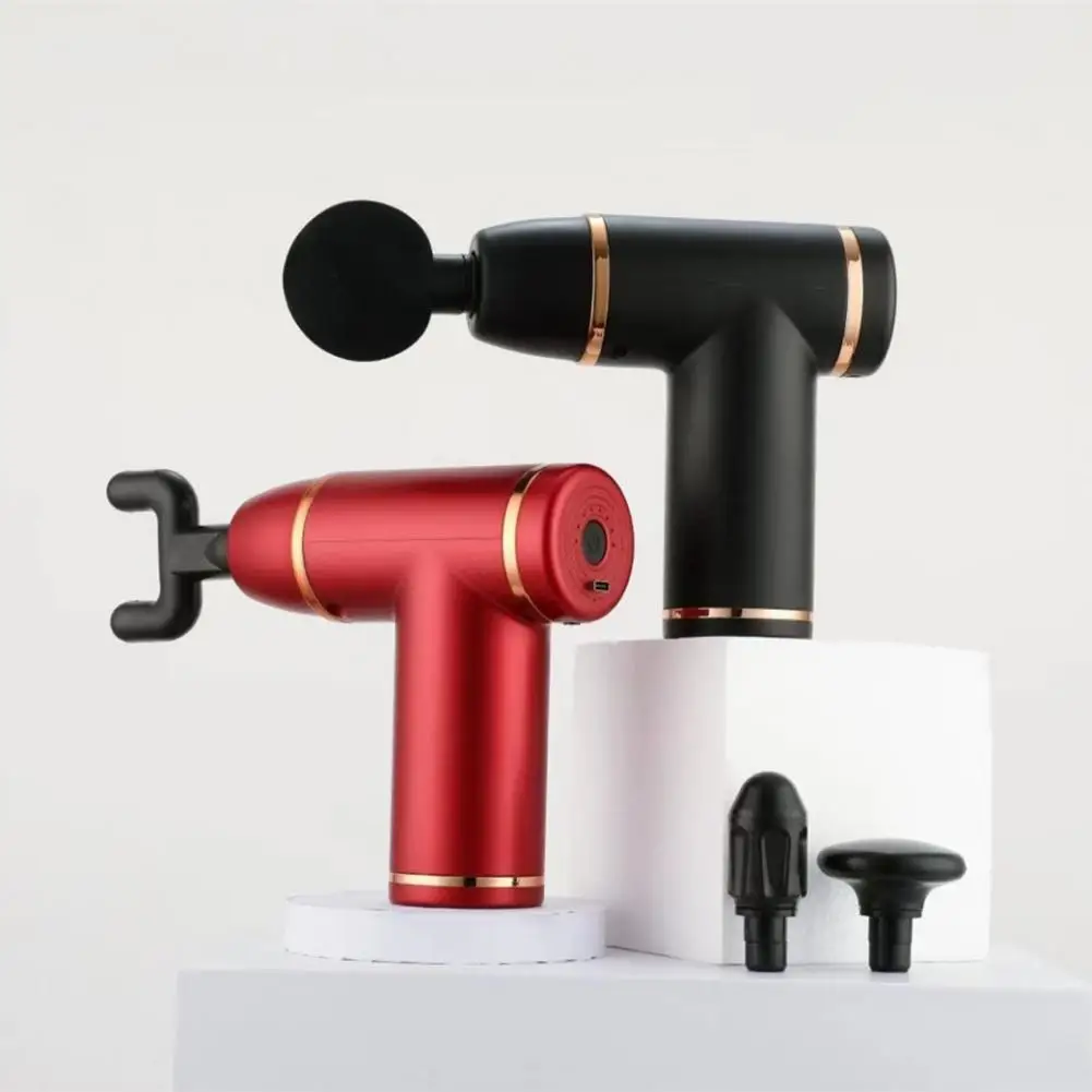 Custom Logo Wireless Body Massage Machine Fascia Gun Deep Tissue Heated Muscle Mini Massage Gun