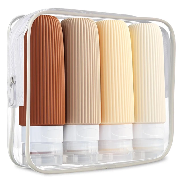 2023 new silicone outdoor travel lotion sub-bottling 90ML portable set