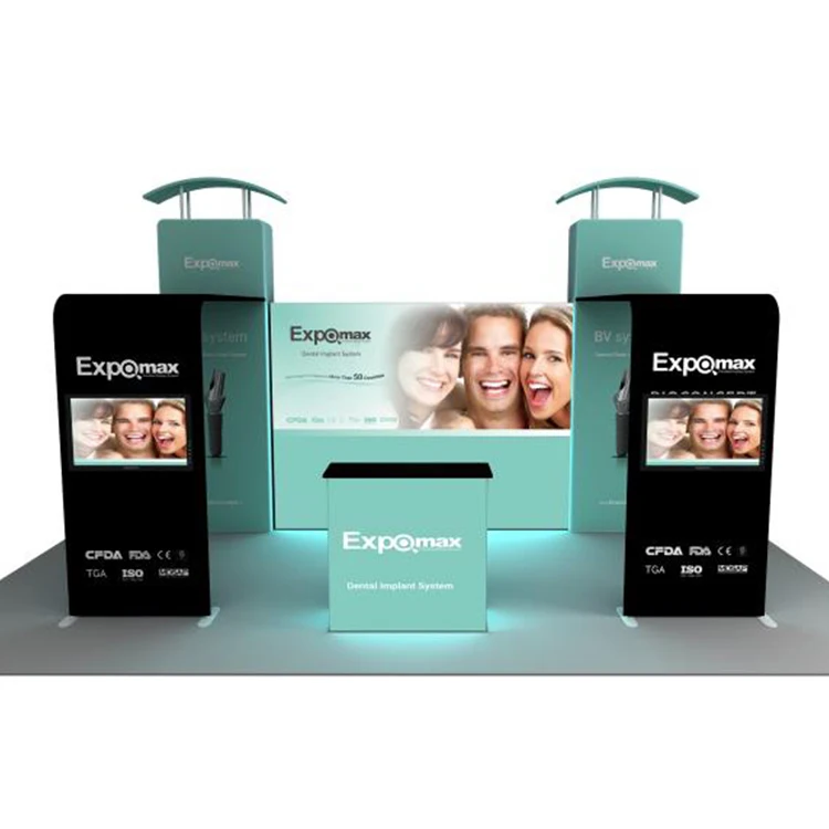 Expomax  Super Popular Portable Standard Exhibition Trade Show Display Booth Stand Modular Wall Exhibition Booth