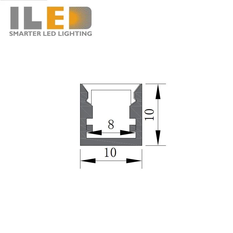 Wholesale Price LED Channel System U Shape Spotless Aluminium Profile 6063 T5 with PC Diffuser Cover for LED Strip Light