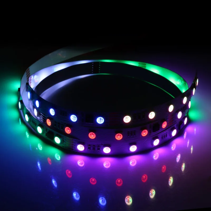 Встроенный цифровой DMX512 SM18512 IC SMD5050RGB 24 В 60 светодиодов светодиодная лента