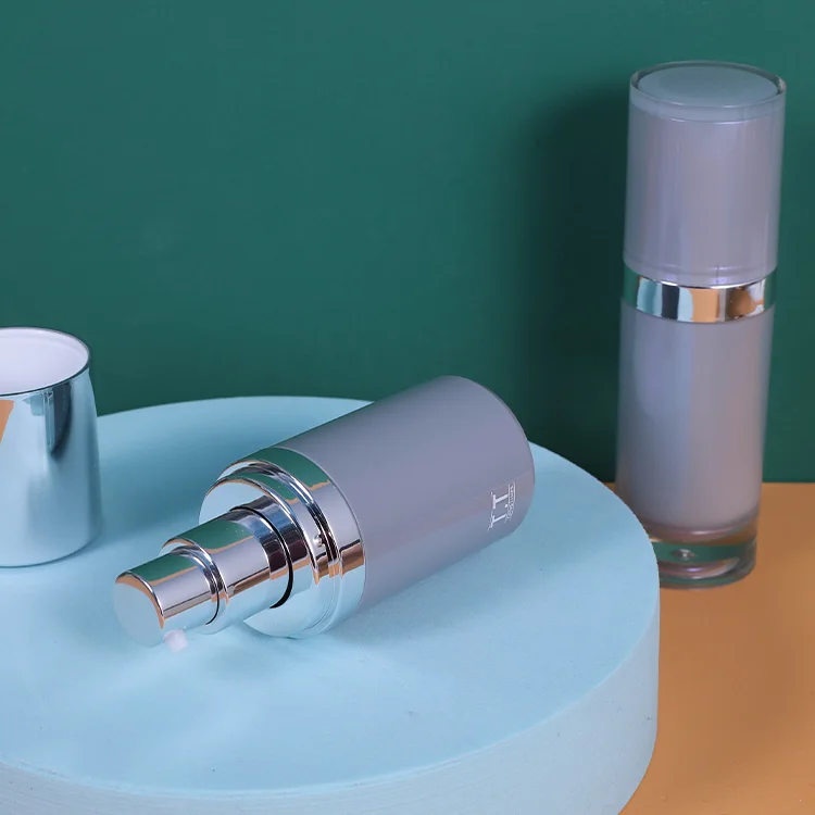 Wholesale Cosmetic Glass Skincare Containers Set Pump Purple  Bottle For Lotion Toner Serum And Face Cream