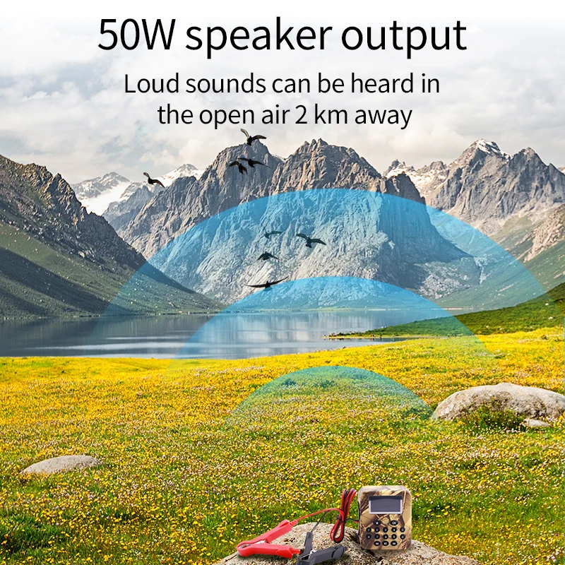 Factory Offer Waterproof 50W Voice Quail Bird Sound MP3 Hunting Bird Caller