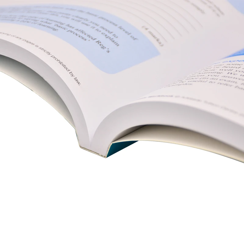 GIGO Wholesale Custom Perfect Binding College Educational Books workbook printing textbook with High Quality Printing