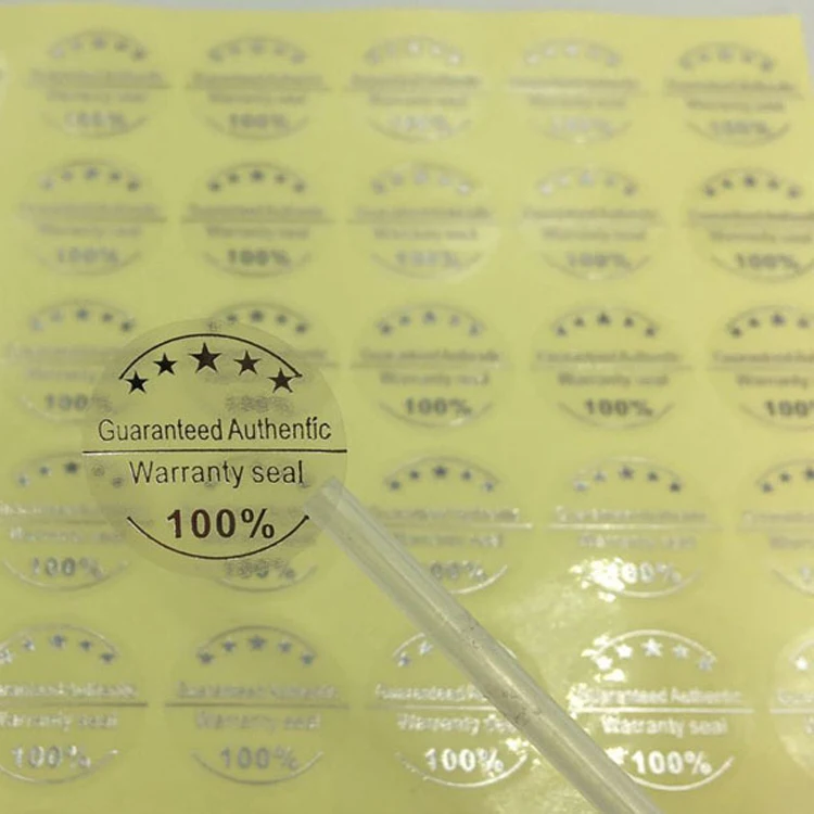 Transparent self-adhesive label customized starts golden foil hot stamped sealing sticker for different bottles packaging