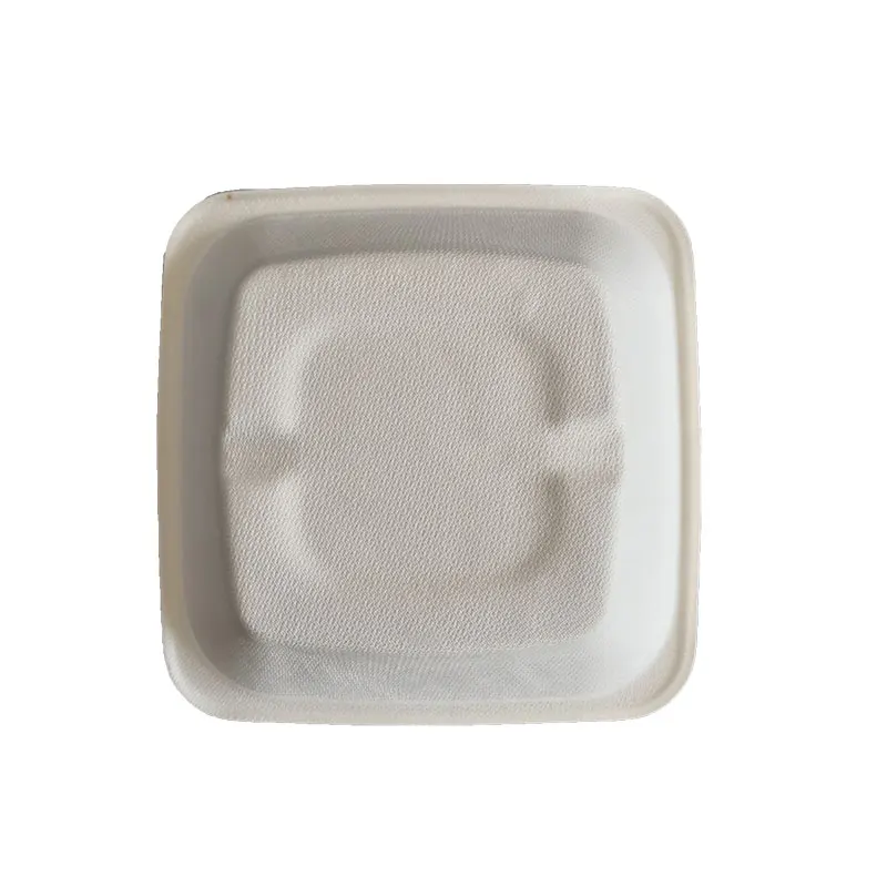 Factory Customized Oilproof 32oz Bagasse Bento Box Sugarcane Disposable Square Bowl