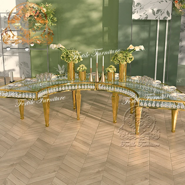 Unique Design stainless steel dining table set for sale