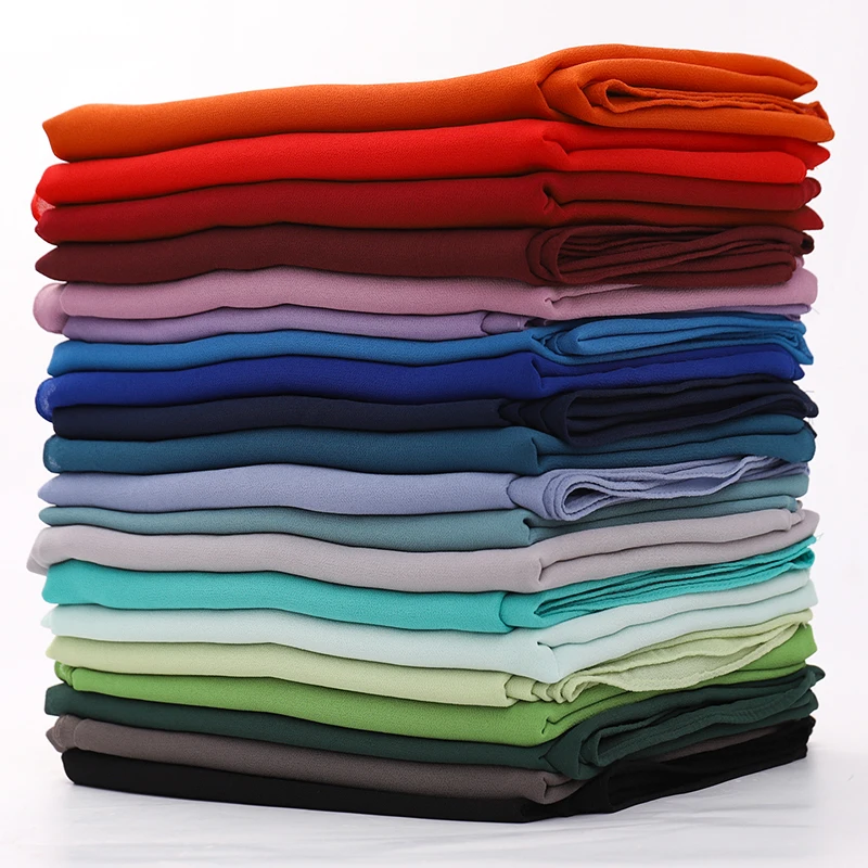 H Ejab шифоновый шарф толстый пузырь шифоновая шаль мусульманская женщина хиджаб