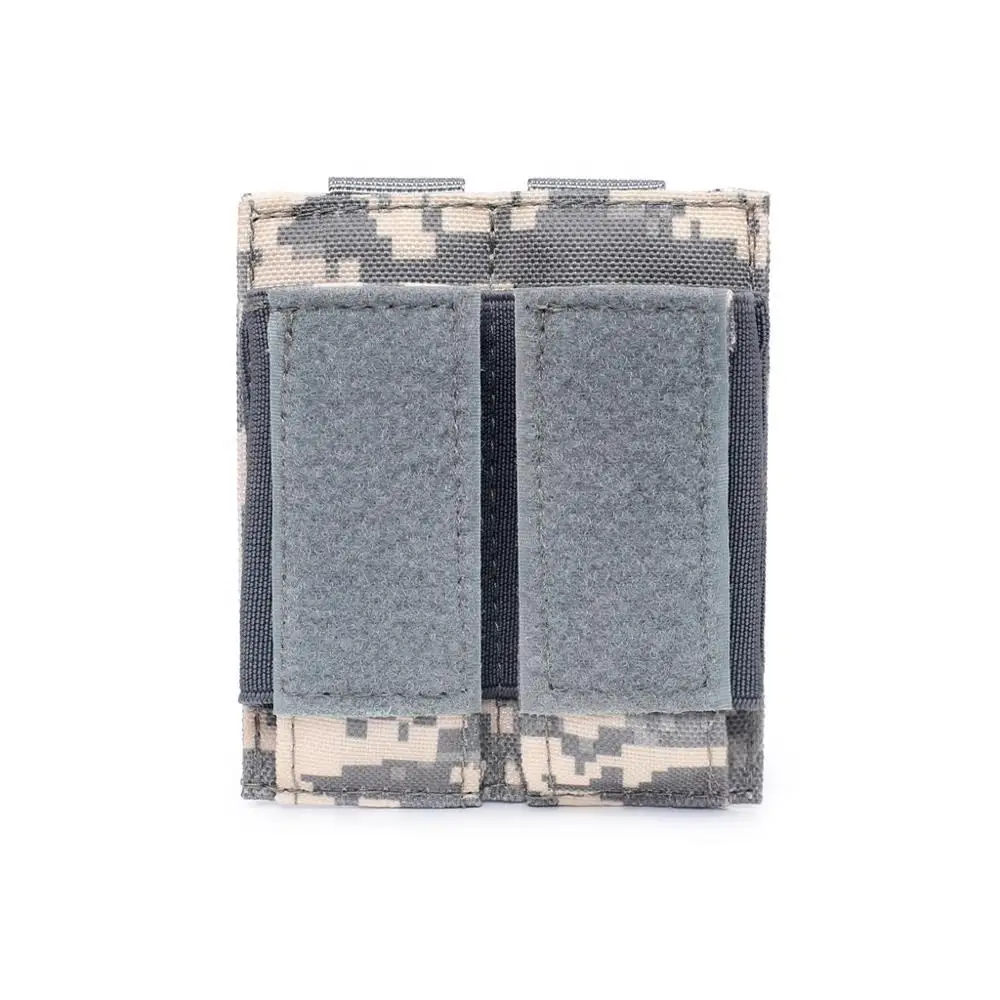 High quality durable 1000D polyester paintball tactical CS molle double magazine pouch