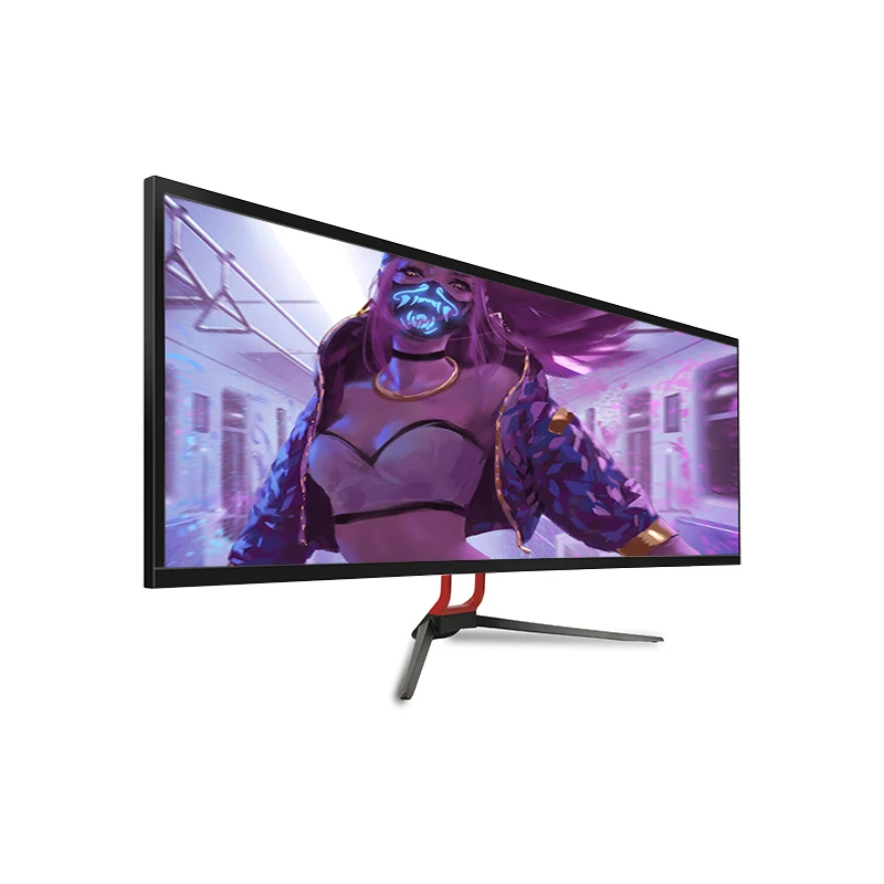 34 Inch Curved Screen Monitor 165 Hz 4k 3440*1440 21:9 Super Wide Gaming Monitor With Breathing Light