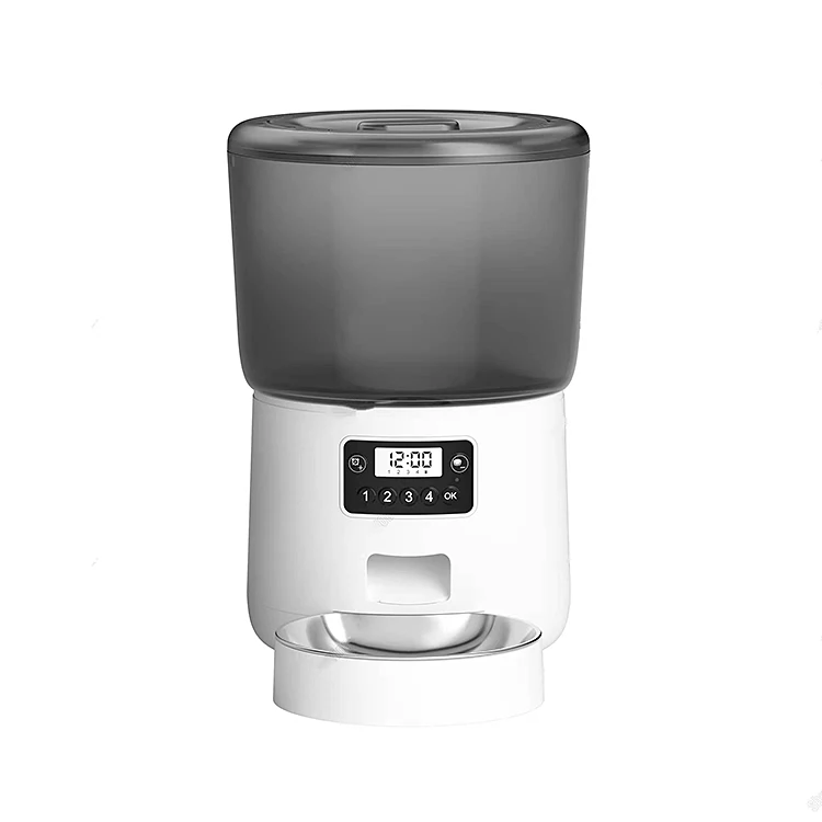 2022 New Cat Feeder  Automatic Pet Food Feeder with Stainless Steel Bowl  for Cats Dog