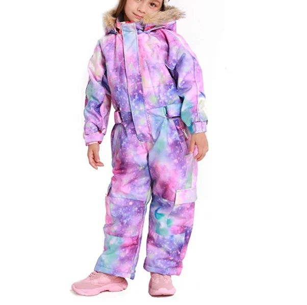 Лыжный костюм детский цельный лыжный и Снежный костюм Спортивная одежда унисекс 100% полиэстер