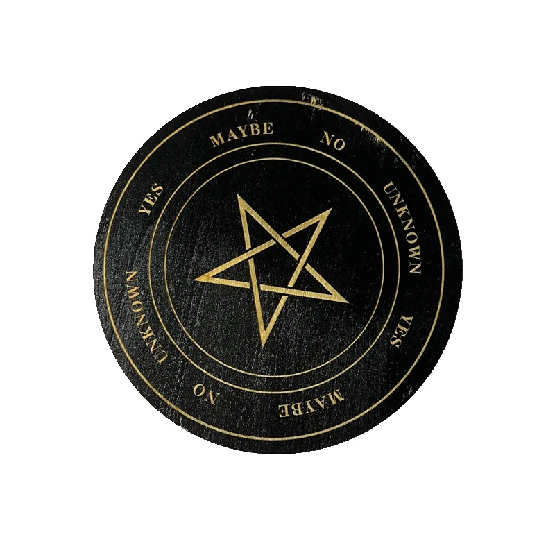 Wooden Pendulum Board for Divination Meditation spiritual healing Coaster Crystal Base Mat wall decoration Home Decor