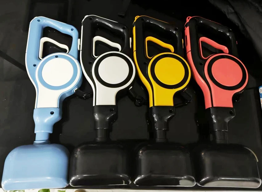 Plastic Portable Pet Feces Pickup Short Handle Dog Pooper Scooper With Rake Dog Poop Easy Pick Up Outdoor