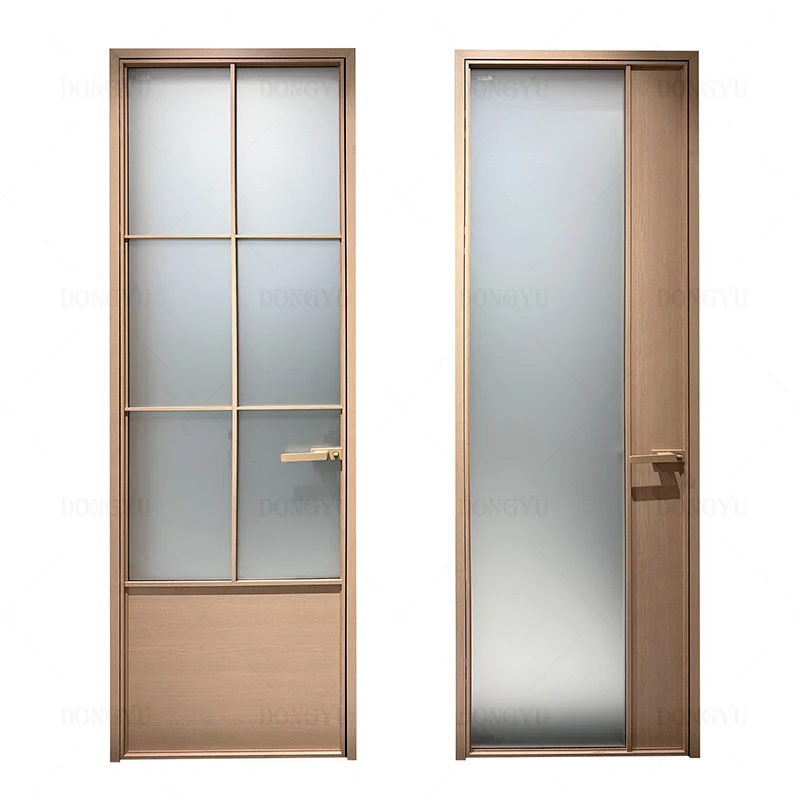 China High Quality Iron Steel Frame Tempered Glass Metal Doors For House Steel Door or Villa Use Swing Door