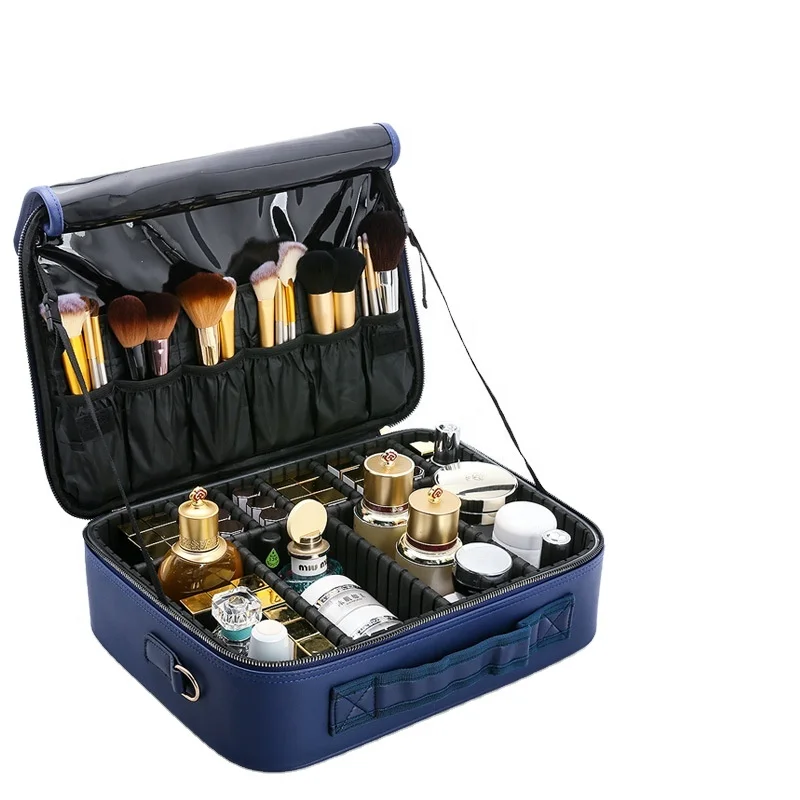 Professional makeup artist large-capacity storage box female portable trend super hot portable travel cosmetic bag