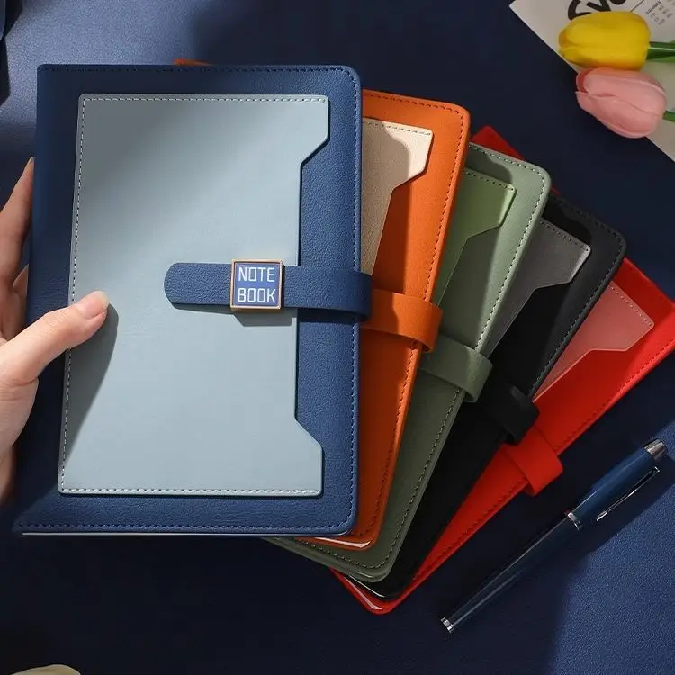 Factory Stationaries Custom Notebook Carnet A5 Lined Journal Stitching Note book For Anniversary Advertising With Pocket