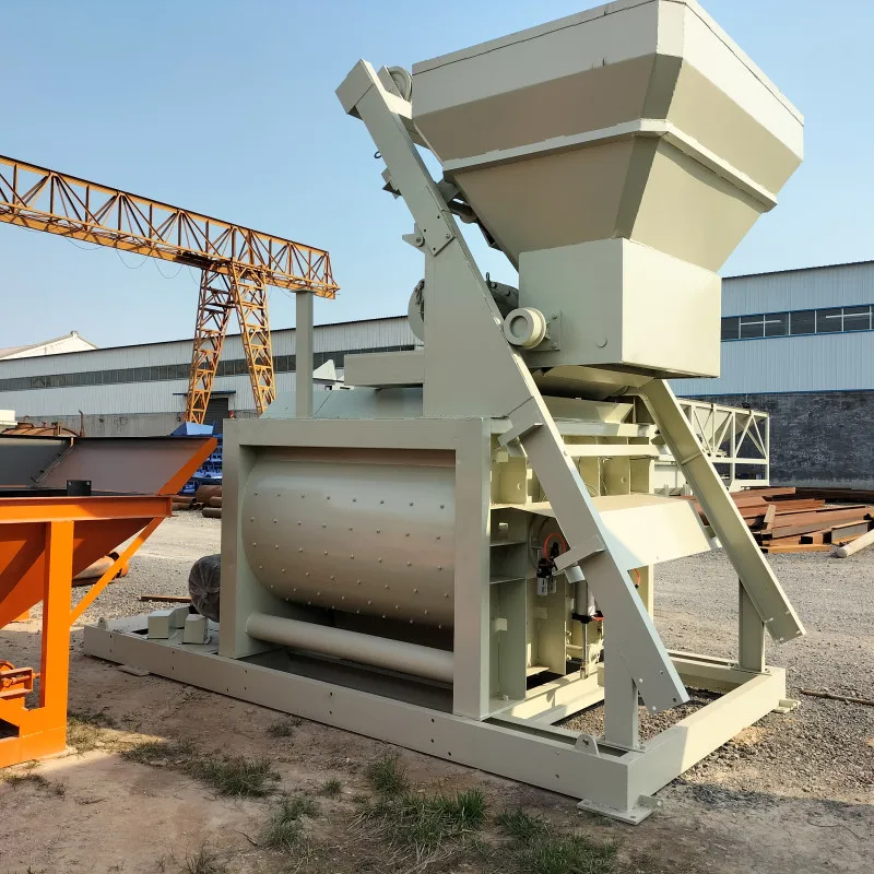 JS1500 Electric Horizontal Twin-Shaft compulsory Concrete Mixer Factory Price For Sale