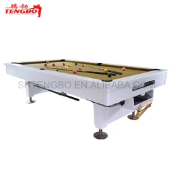Newest fashion design professional 7ft 8ft 9ft pool table  multiple function pingpong table two in one billiard table