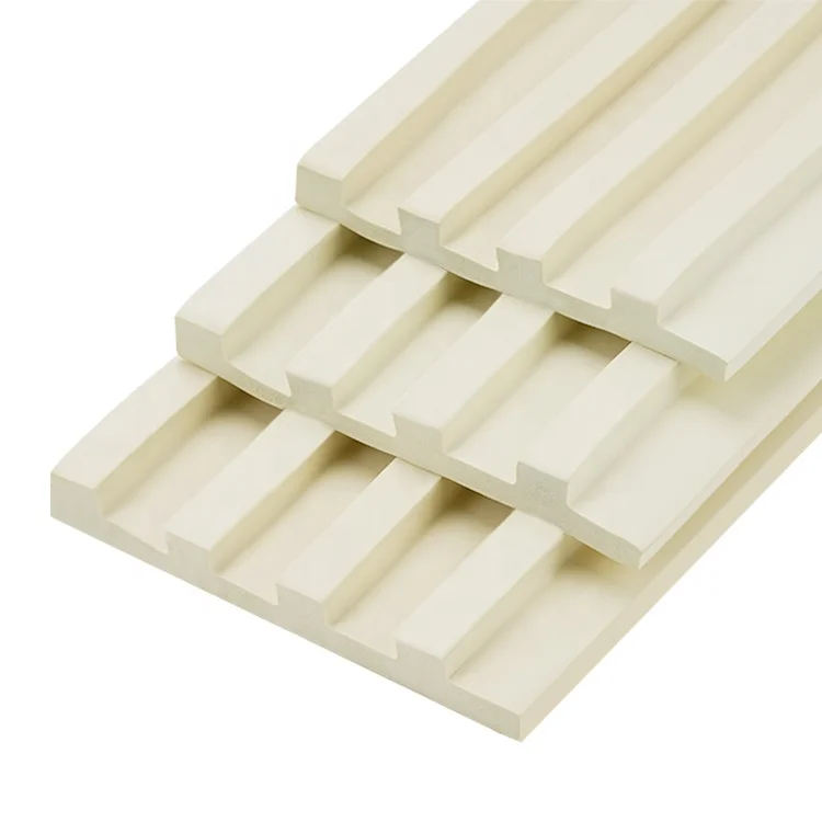 3D slat fllexible wall panel peel and stick wall molding trim self-adhesive NBR Waterproof fluted panel for interior wall decor