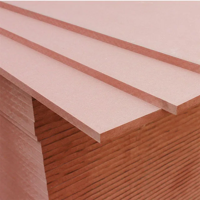 Red Color MDF 18mm 25mm Board Fire Rated Retardant Fireproof Mdf Board For Door Core