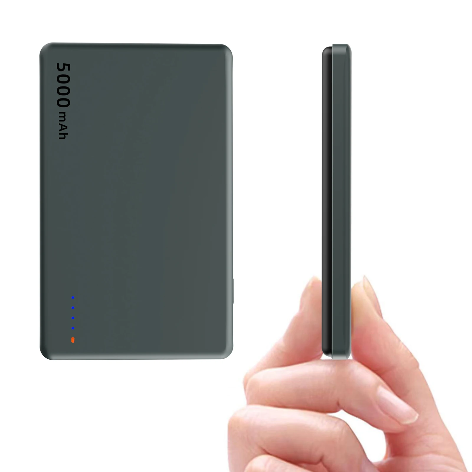 Factory Direct Magnetic Portable Charger 5000mAh Power Bank with Wireless Charging 2 IN 1 Type C Ultra Slim Battery Pack