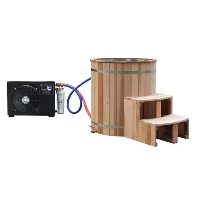 outdoor  Wood Sauna Bucket Ice Barrel Tub Bath And Ice Bathtub  portable ice bath tub