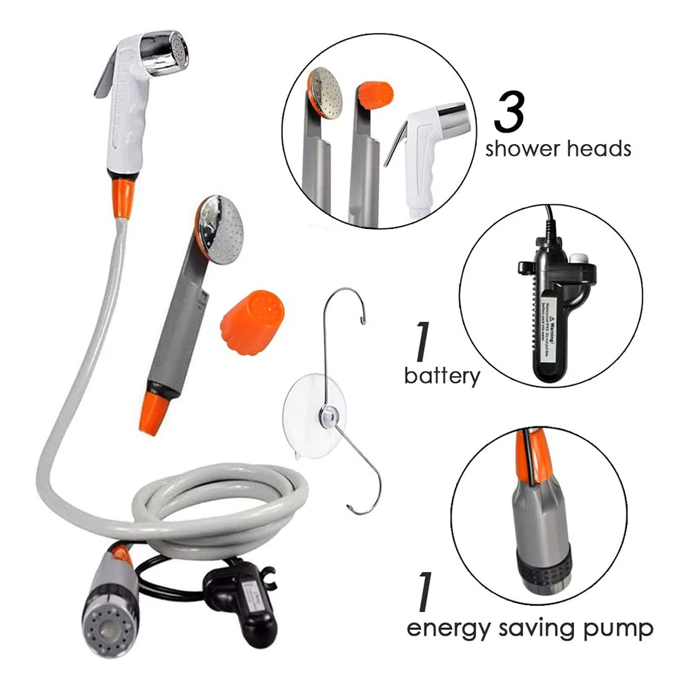 USB Rechargeable Portable toilet Sprayer Travel Bidet with Foldable Bucket for Indoor & Outdoor use