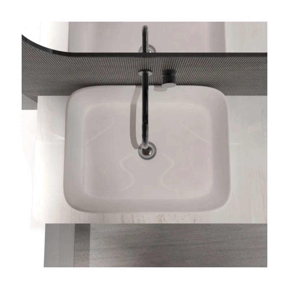 Good Quality Porcelain Basin Solid Surface Wash Basin Counter Top Sink For School Kindergarten Home Hotel