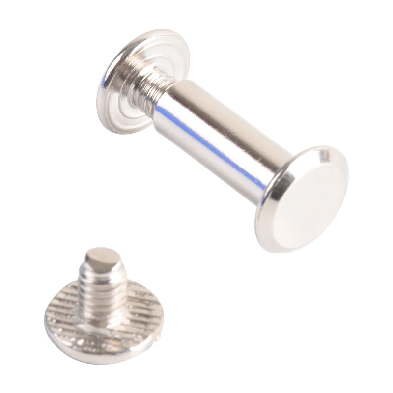 High Quality Chicago Screw Rivets For Leather Craft Belt Nickle Plated Account Book Nail