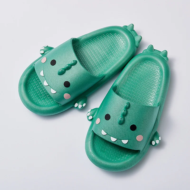 CIXI AIDA Wholesale kids summer EVA animal shape shark slippers soft home slides for boys and girls