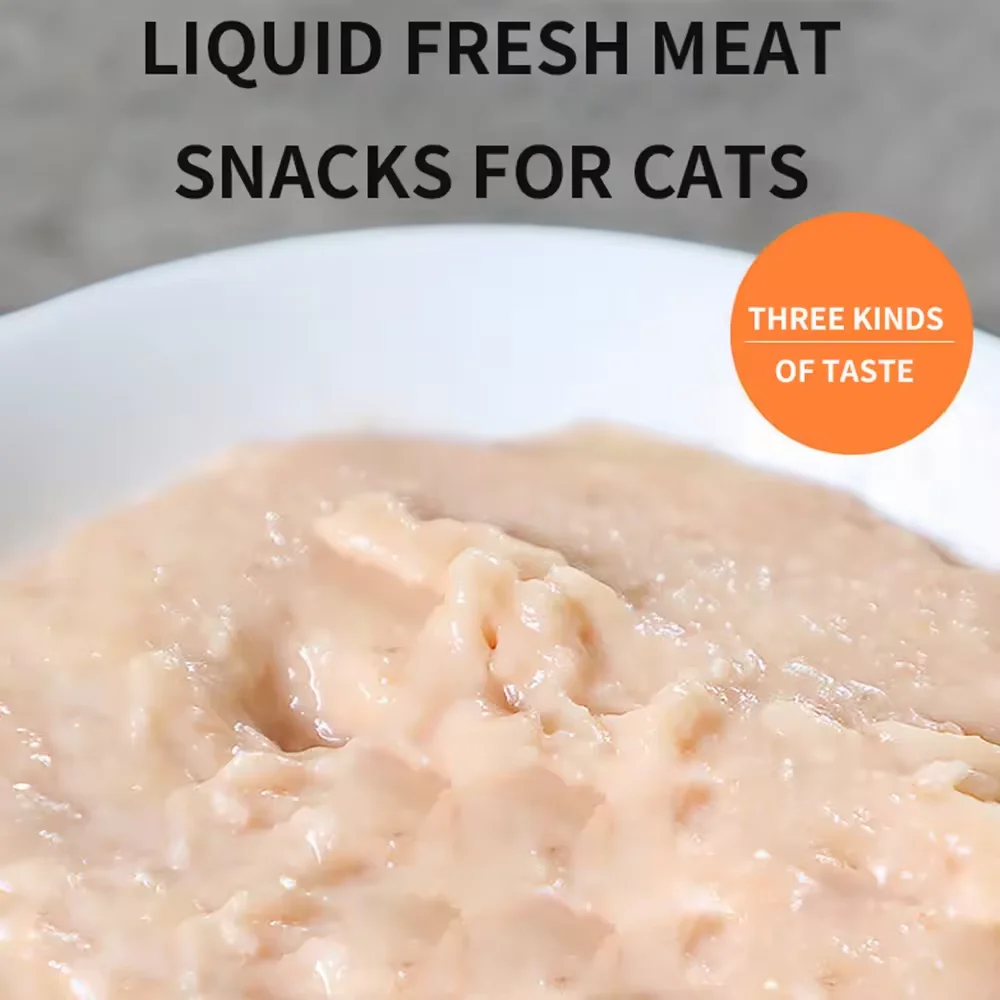High Quality Cat Treats Snacks Delicious Cat Snacks Nutritious Cat Wet Food Liquid pet Snack