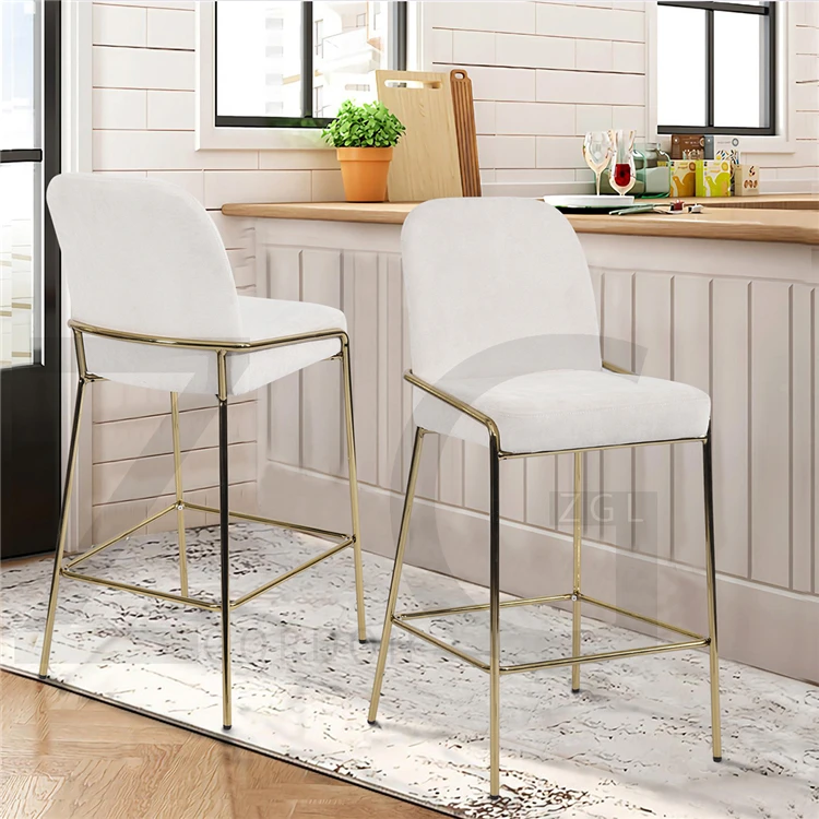 
OEM hot sale comfortable high bar chair soft bar stools modern stool bar chairs dining chairs for dining 