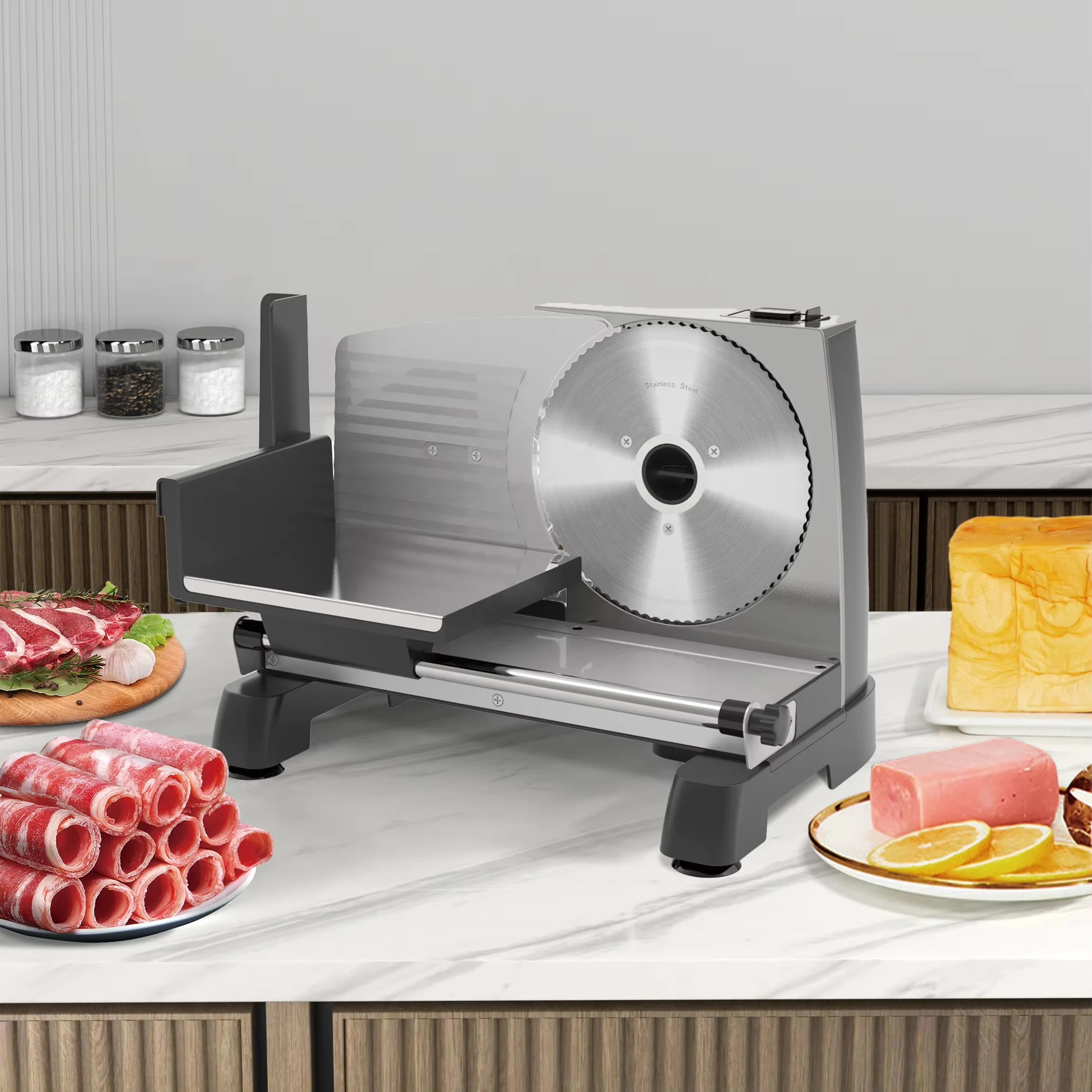 Factory price meat bread bacon potato cutting electric meat slicer for home restaurant hot pot shop kitchen equipment