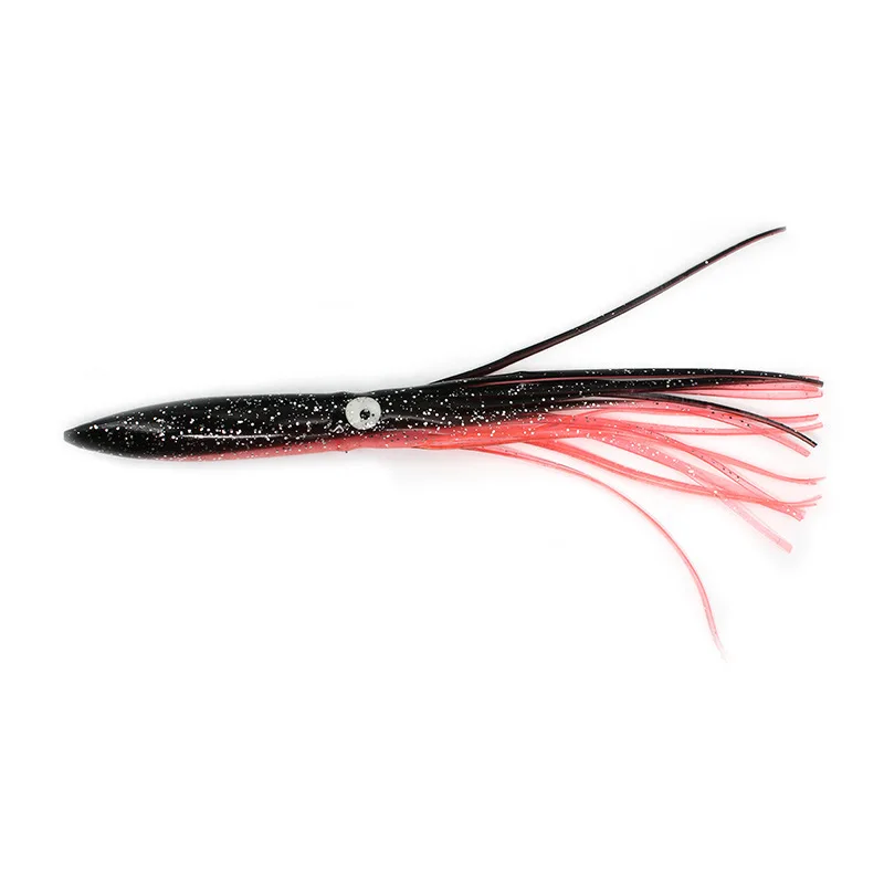 OEM  Multicolor Octopus soft bait 30cm/40g squid hollow colorful luminous ocean boat sea plastic fishing squid