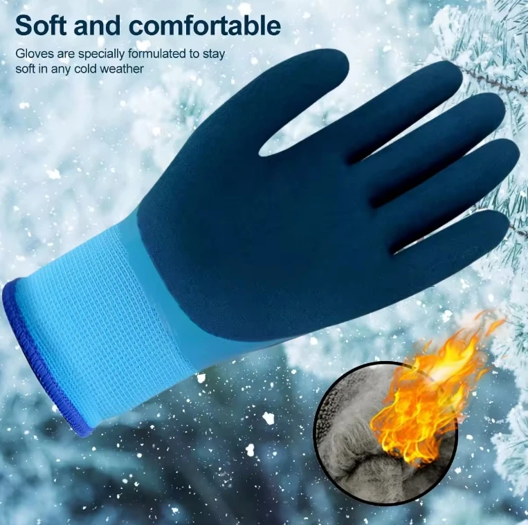 custom logo certified thermal kid adult waterproof work gloves para el invierno flexible for work cool freezer