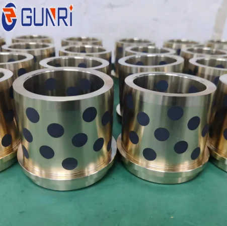 oil-free lubrication split bushing sleeve Brass guide bushs graphite copper bronze bushings