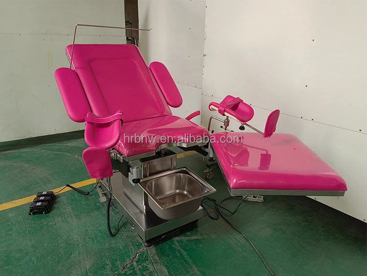 Hot Sale Multifunction Three Function Labour Room Delivery Table Birthing Table with Stirrups