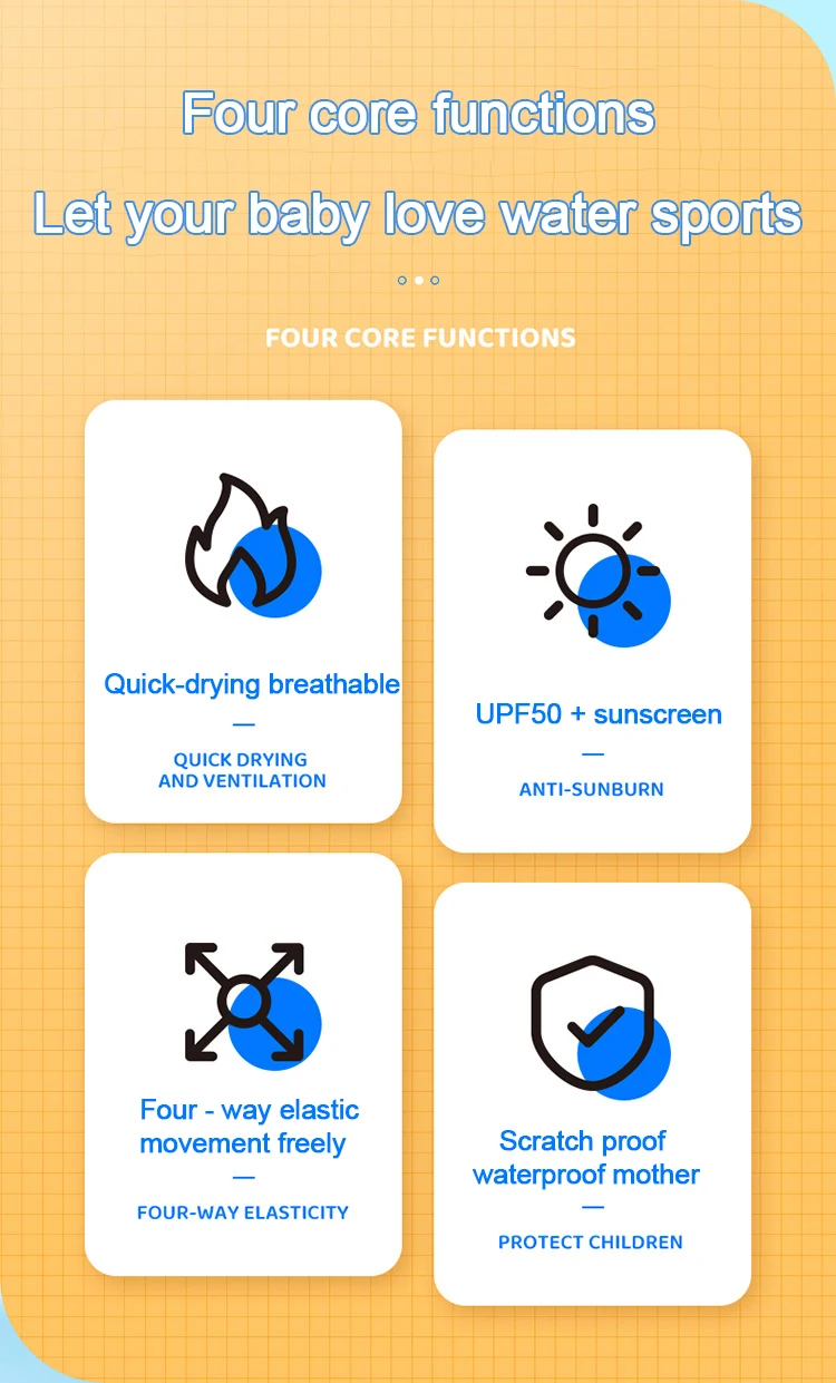 UPF50+ Sun Protection spearfishing wetsuit diving suit Thermal Swimsuit Keep Warm Kids Wetsuit for Boys Girls Toddlers