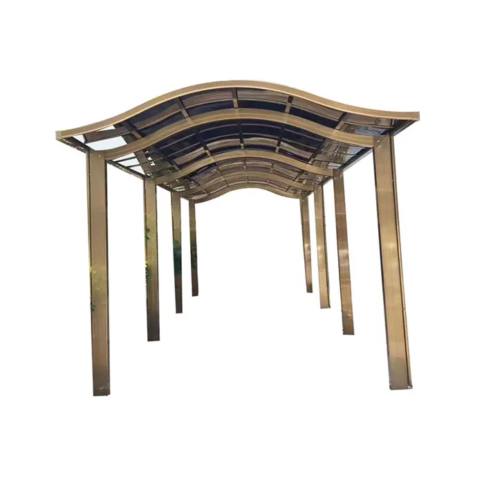 High Quality Exterior Aluminum Polycarbonate M Shape Outdoor Awing Tent Car Port Canopy