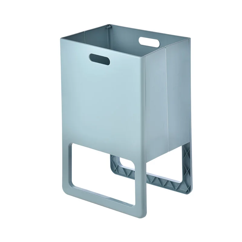 Household Bedroom Bathroom Plastic Laundry Basket Storage Rack Standing Folding Clothes Storage Basket