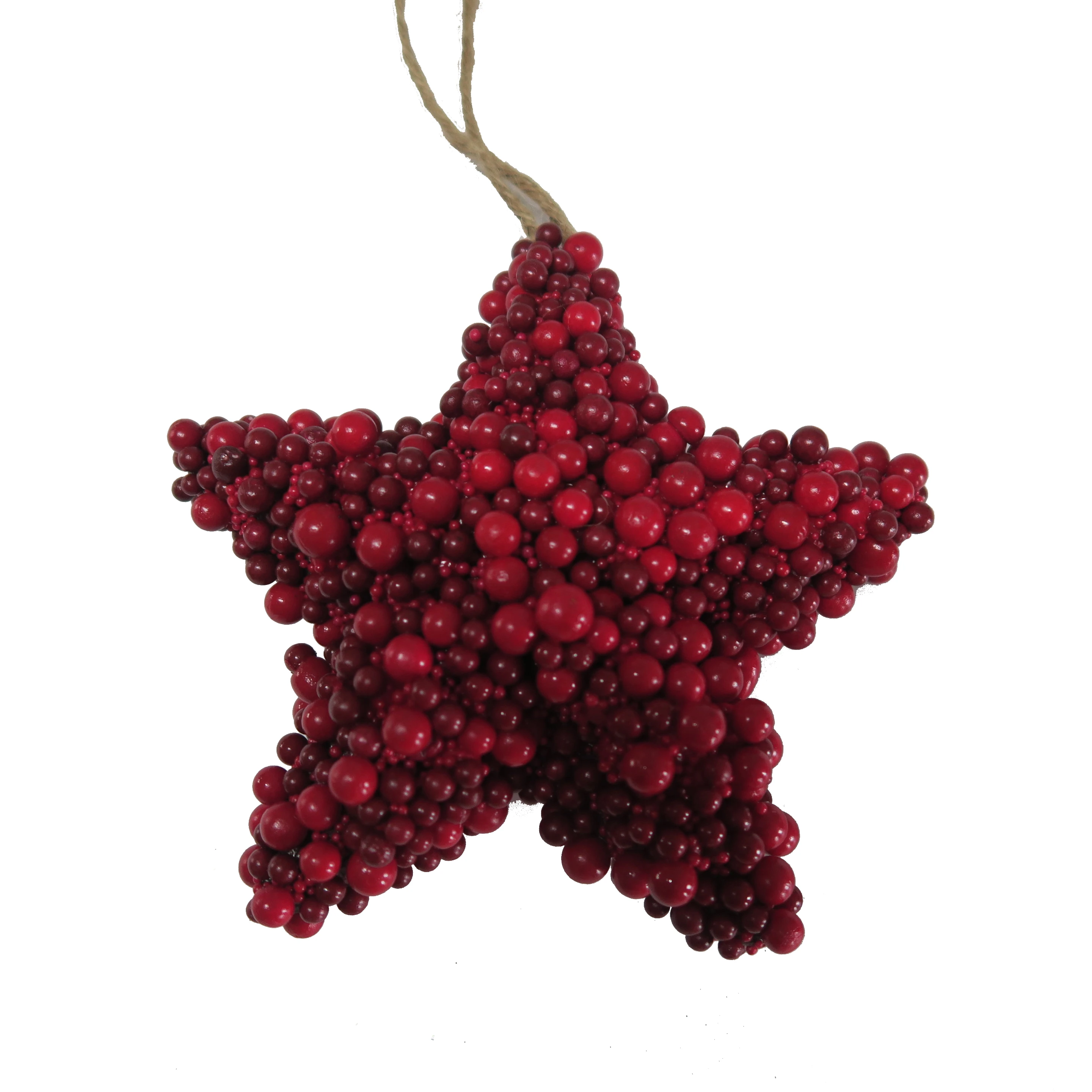 Christmas ball  house decoration star shape red berry ball artificial berry ball