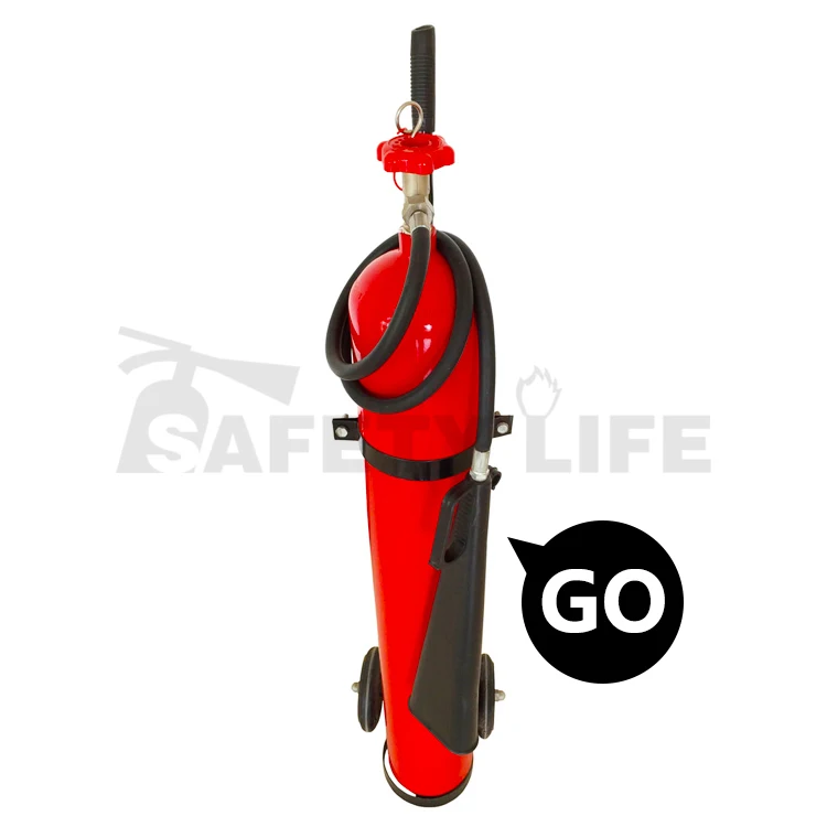 Two wheels type 12kg 20kg 25kg co2 fire extinguisher