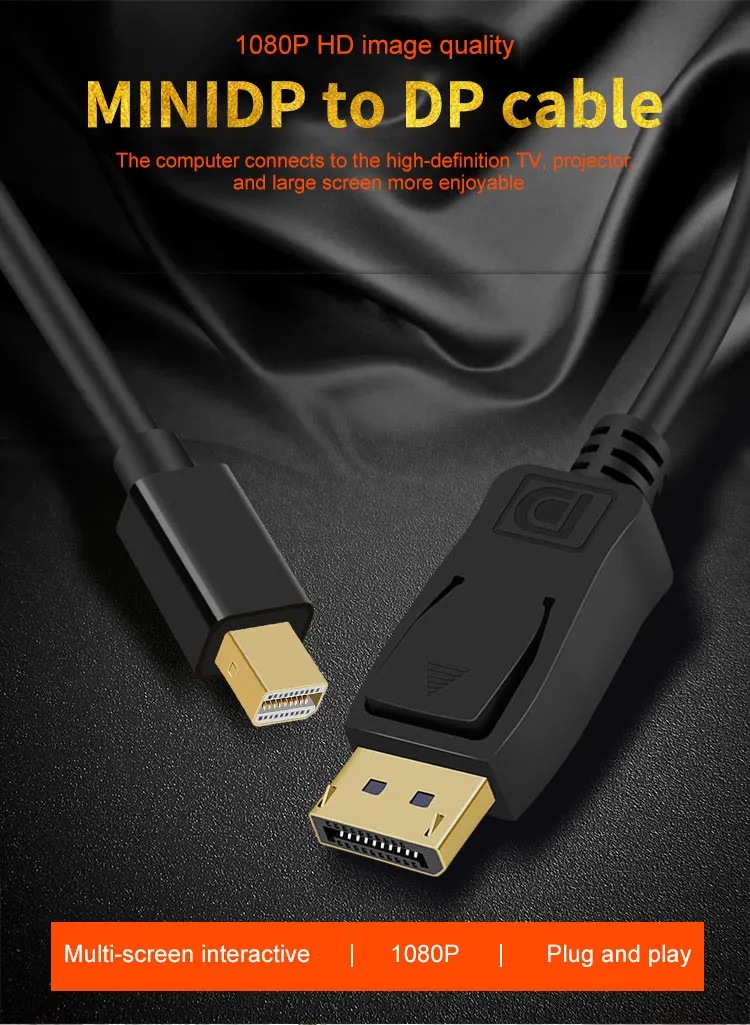 Attractive Price New Type Active Mini Dp Display Port To Vga Hd Dvi White