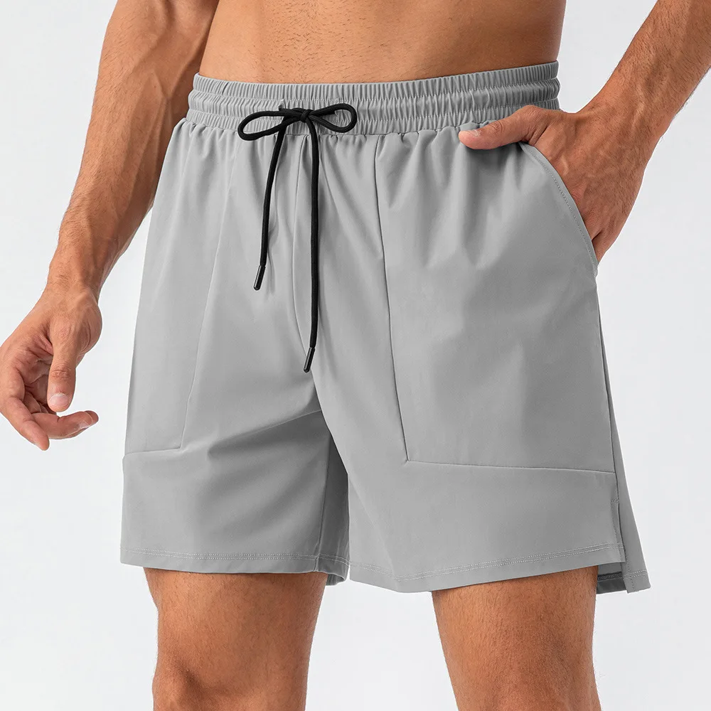 Custom Logo Men Gym Training Workout Casual Clothing Fitness Running Male Trunks Beachwear Sports Shorts With Pocket