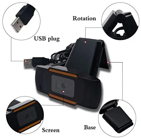 2020 Популярная USB веб-камера с микрофоном HD 720P Компьютерная камера